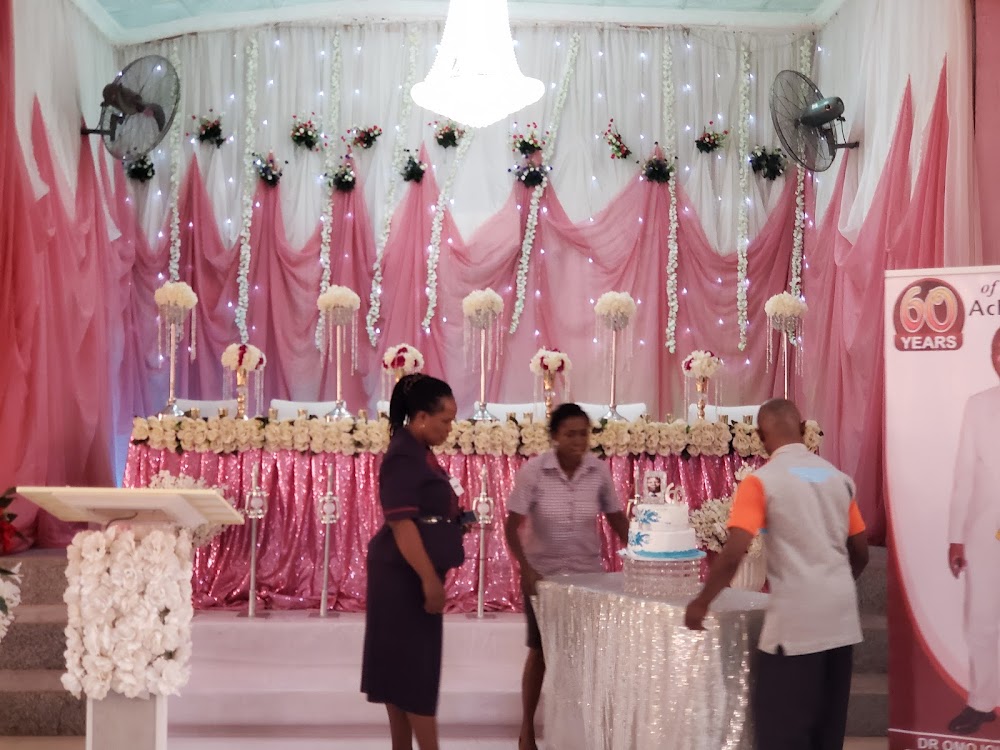 Omoloju Event Centre interior - Ado-Ekiti wedding hall